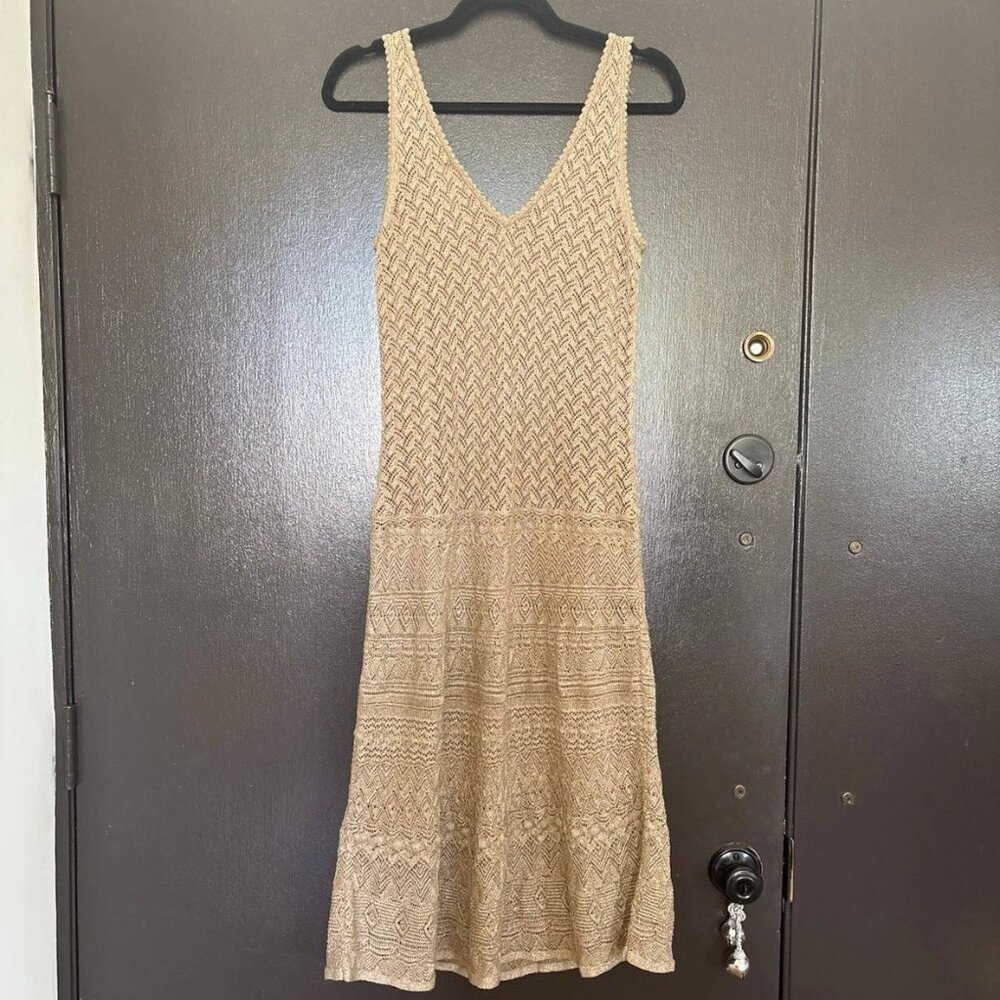 Ralph Lauren beige slip line dress